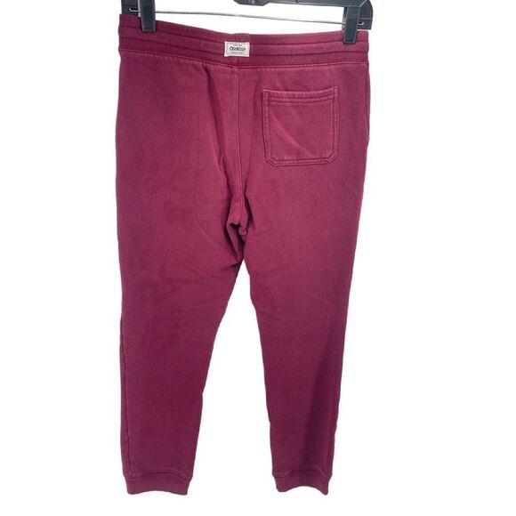 Oshkosh B'gosh Boys Jogger Pants Athletic Active Pull On Elastic Waist Maroon 14 - Picture 4 of 12
